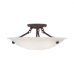Oasis 3 Light Bronze Flush Mount by Livex Lighting