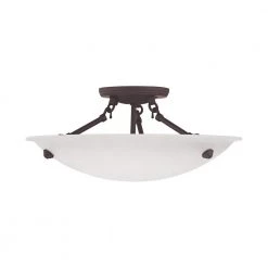 Oasis 3 Light Bronze Flush Mount by Livex Lighting -Livex Lighting shop bronze livex lighting flush mount lights 5625 07 c3 1000
