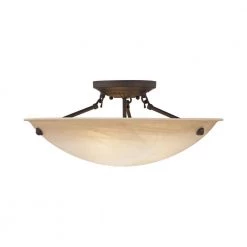 Oasis 3 Light Bronze Flush Mount by Livex Lighting