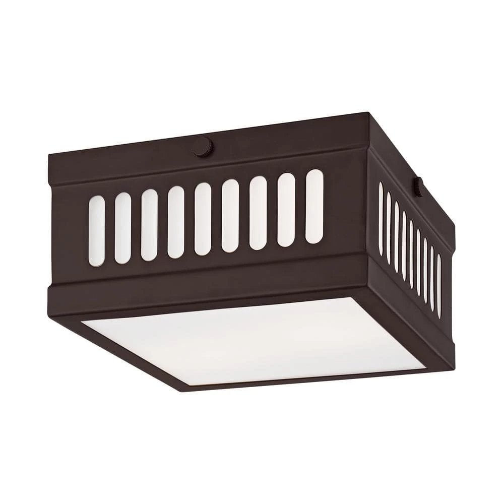 Prentice 2 Light Bronze Flush Mount by Livex Lighting 4 Prentice 2 Light Bronze Flush Mount by Livex Lighting - Image 4