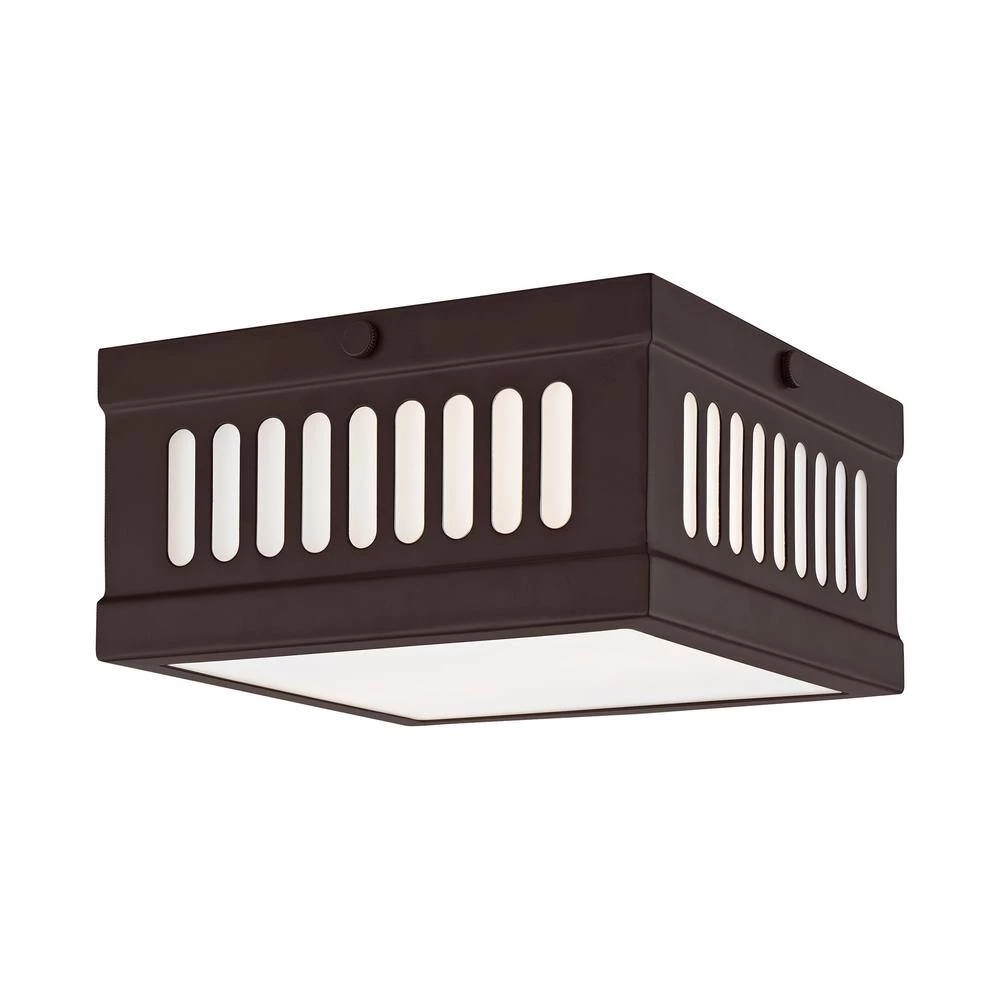 Prentice 2 Light Bronze Flush Mount by Livex Lighting 3 Prentice 2 Light Bronze Flush Mount by Livex Lighting - Image 3