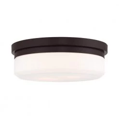 Stratus 2 Light Bronze Flush Mount or Wall Mount by Livex Lighting