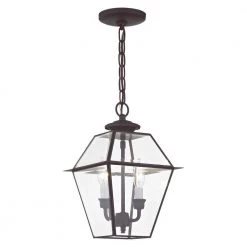 Westover 2 Light Bronze Outdoor Pendant Lantern by Livex Lighting 15 Westover 2 Light Bronze Outdoor Pendant Lantern by Livex Lighting -Livex Lighting shop bronze livex lighting outdoor pendant lights 2285 07 1f 1000
