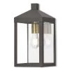 Nyack 1 Light Bronze Outdoor Wall Sconce by Livex Lighting