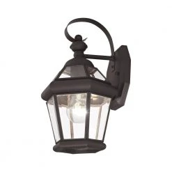 Georgetown 1 Light Bronze Outdoor Wall Sconce by Livex Lighting -Livex Lighting shop bronze livex lighting outdoor sconces 2061 07 1f 1000