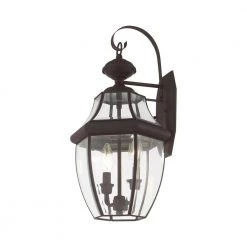 Monterey 2 Light Bronze Outdoor Wall Sconce by Livex Lighting -Livex Lighting shop bronze livex lighting outdoor sconces 2251 07 44 1000