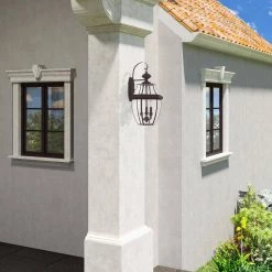 Monterey 3 Light Bronze Outdoor Wall Sconce by Livex Lighting -Livex Lighting shop bronze livex lighting outdoor sconces 2351 07 40 1000