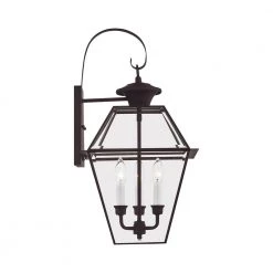 Westover 3 Light Bronze Outdoor Wall Sconce by Livex Lighting -Livex Lighting shop bronze livex lighting outdoor sconces 2381 07 fa 1000