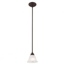 Essex 1 Light Bronze Mini Pendant by Livex Lighting -Livex Lighting shop bronze livex lighting pendant lights 1340 07 1f 1000