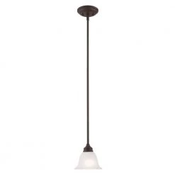 Essex 1 Light Bronze Mini Pendant by Livex Lighting