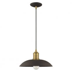 Metal Shade Mini Pendants 1 Light Bronze Mini Pendant by Livex Lighting -Livex Lighting shop bronze livex lighting pendant lights 41193 07 c3 1000