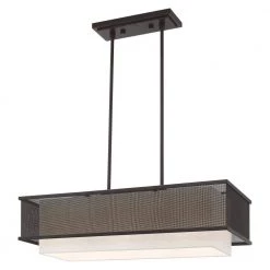 Braddock 3 Light Bronze Linear Chandelier by Livex Lighting -Livex Lighting shop bronze livex lighting pool table lights 41204 07 44 1000