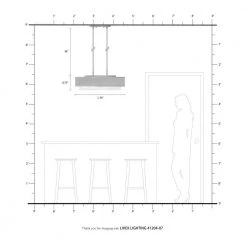 Braddock 3 Light Bronze Linear Chandelier by Livex Lighting -Livex Lighting shop bronze livex lighting pool table lights 41204 07 77 1000