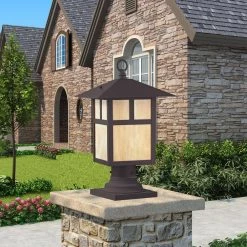 Montclair Mission 1 Light Bronze Outdoor Post Top Lantern by Livex Lighting -Livex Lighting shop bronze livex lighting post lanterns 2134 07 1d 1000