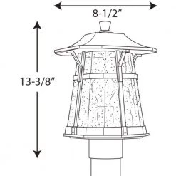 Montclair Mission 1 Light Bronze Outdoor Post Top Lantern by Livex Lighting -Livex Lighting shop bronze livex lighting post lanterns 2134 07 31 1000