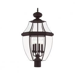 Monterey 4 Light Bronze Outdoor Post Top Lantern by Livex Lighting 14 Monterey 4 Light Bronze Outdoor Post Top Lantern by Livex Lighting -Livex Lighting shop bronze livex lighting post lanterns 2358 07 1f 1000