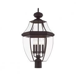 Monterey 4 Light Bronze Outdoor Post Top Lantern by Livex Lighting 13 Monterey 4 Light Bronze Outdoor Post Top Lantern by Livex Lighting -Livex Lighting shop bronze livex lighting post lanterns 2358 07 4f 1000