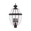 Monterey 4 Light Bronze Outdoor Post Top Lantern by Livex Lighting