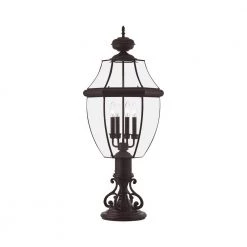 Monterey 4 Light Bronze Outdoor Post Top Lantern by Livex Lighting 17 Monterey 4 Light Bronze Outdoor Post Top Lantern by Livex Lighting -Livex Lighting shop bronze livex lighting post lanterns 2358 07 76 1000