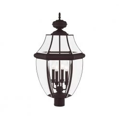 Monterey 4 Light Bronze Outdoor Post Top Lantern by Livex Lighting 16 Monterey 4 Light Bronze Outdoor Post Top Lantern by Livex Lighting -Livex Lighting shop bronze livex lighting post lanterns 2358 07 fa 1000