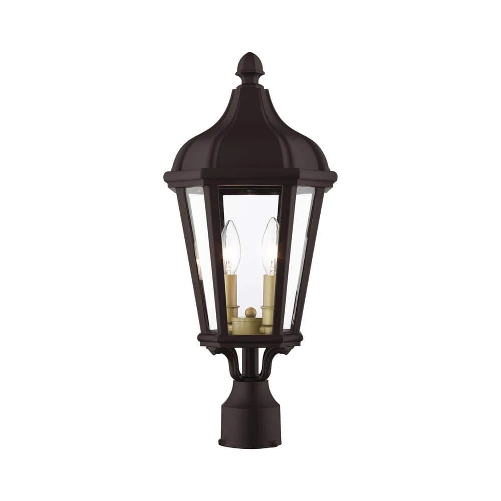 Morgan 2 Light Bronze Outdoor Post Top Lantern by Livex Lighting 1 Morgan 2 Light Bronze Outdoor Post Top Lantern by Livex Lighting