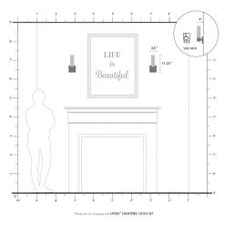 Aero 4.5 in. 1-Light Bronze ADA Wall Sconce with Hand Blown Satin Opal White Twist Lock Glass by Livex Lighting -Livex Lighting shop bronze livex lighting vanity lighting 10101 07 40 1000