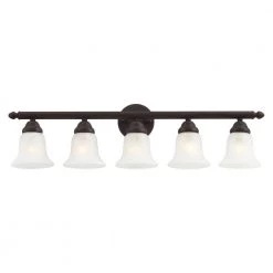 Neptune 5 Light Bronze Bath Vanity by Livex Lighting -Livex Lighting shop bronze livex lighting vanity lighting 1065 07 4f 1000