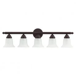 Neptune 5 Light Bronze Bath Vanity by Livex Lighting -Livex Lighting shop bronze livex lighting vanity lighting 1065 07 c3 1000