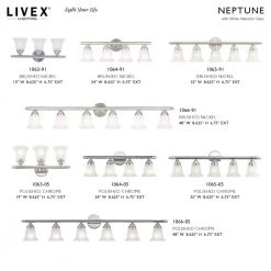Neptune 5 Light Bronze Bath Vanity by Livex Lighting -Livex Lighting shop bronze livex lighting vanity lighting 1065 07 d4 1000