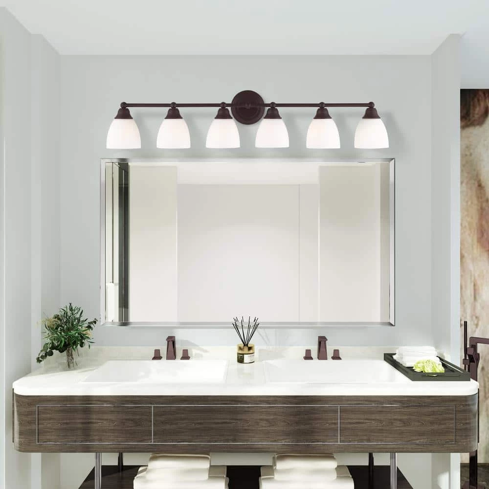 Somerville 6 Light Bronze Bath Vanity by Livex Lighting 3 Somerville 6 Light Bronze Bath Vanity by Livex Lighting - Image 3
