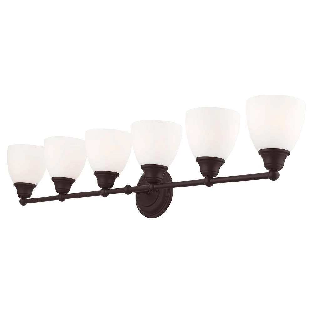 Somerville 6 Light Bronze Bath Vanity by Livex Lighting 8 Somerville 6 Light Bronze Bath Vanity by Livex Lighting - Image 8