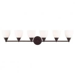 Somerville 6 Light Bronze Bath Vanity by Livex Lighting