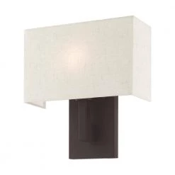 Hayworth 1 Light Bronze ADA Wall Sconce by Livex Lighting -Livex Lighting shop bronze livex lighting vanity lighting 42424 07 44 1000