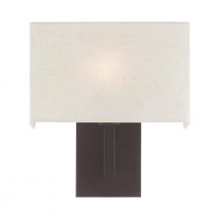 Hayworth 1 Light Bronze ADA Wall Sconce by Livex Lighting -Livex Lighting shop bronze livex lighting vanity lighting 42424 07 4f 1000