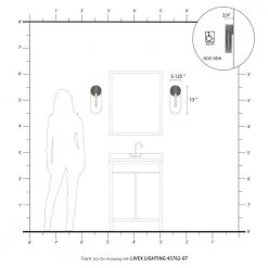 Ravena 5.125 in. Bronze Sconce with Gold and Antique Brass Accents by Livex Lighting -Livex Lighting shop bronze livex lighting vanity lighting 45762 07 66 1000