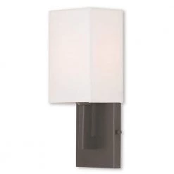 Meridian 1-Light Bronze ADA Wall Sconce by Livex Lighting