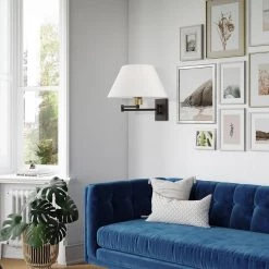 Bronze Hardwired/Plug-In Swing Arm Wall Lamp by Livex Lighting -Livex Lighting shop bronze livex lighting wall lamps 40039 07 76 1000