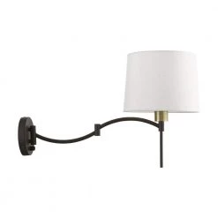 Bronze Hardwired/Plug-In Swing Arm Wall Lamp by Livex Lighting -Livex Lighting shop bronze livex lighting wall lamps 40044 07 44 1000