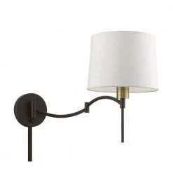 Bronze Hardwired/Plug-In Swing Arm Wall Lamp by Livex Lighting -Livex Lighting shop bronze livex lighting wall lamps 40044 07 4f 1000