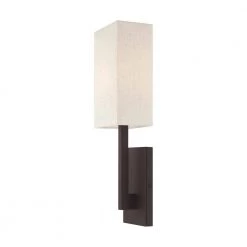 Hayworth 1-Light Bronze ADA Wall Sconce by Livex Lighting -Livex Lighting shop bronze livex lighting wall sconces 42423 07 44 1000