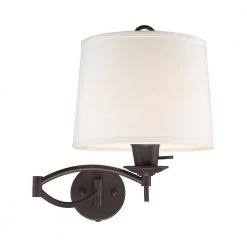 Swing Arm Wall Lamps 1 Light Bronze Swing Arm Wall Lamp by Livex Lighting -Livex Lighting shop bronze livex lighting wall sconces 4903 07 1f 1000