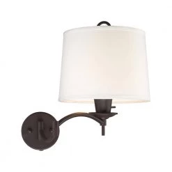 Swing Arm Wall Lamps 1 Light Bronze Swing Arm Wall Lamp by Livex Lighting -Livex Lighting shop bronze livex lighting wall sconces 4903 07 44 1000