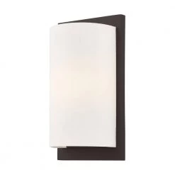 Meridian 1 Light Bronze Wall Sconce by Livex Lighting -Livex Lighting shop bronze livex lighting wall sconces 50860 07 44 1000