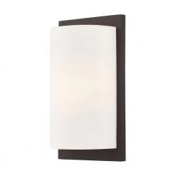 Meridian 1 Light Bronze Wall Sconce by Livex Lighting -Livex Lighting shop bronze livex lighting wall sconces 50860 07 4f 1000