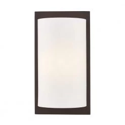 Meridian 1 Light Bronze Wall Sconce by Livex Lighting