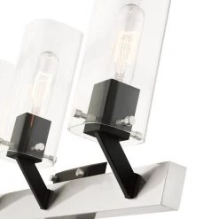 Beckett 3 Light Brushed Nickel Vanity Sconce by Livex Lighting -Livex Lighting shop brushed nickel and black livex lighting vanity lighting 17823 91 76 1000