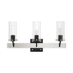 Beckett 3 Light Brushed Nickel Vanity Sconce by Livex Lighting -Livex Lighting shop brushed nickel and black livex lighting vanity lighting 17823 91 c3 1000