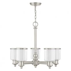 Middlebush 5 Light Brushed Nickel Chandelier by Livex Lighting -Livex Lighting shop brushed nickel livex lighting chandeliers 40205 91 c3 1000