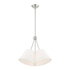 Prato 3 Light Brushed Nickel Chandelier by Livex Lighting -Livex Lighting shop brushed nickel livex lighting chandeliers 40563 91 44 1000