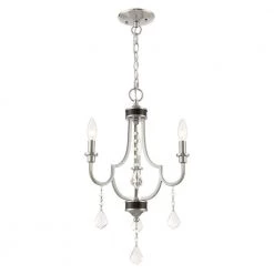 Glendale 3 Light Brushed Nickel Mini Chandelier by Livex Lighting -Livex Lighting shop brushed nickel livex lighting chandeliers 40883 91 4f 1000